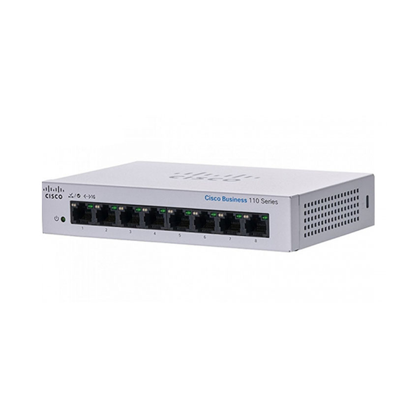  Switch Cisco CBS110-8T-D-EU Unmanaged 8-port GE, Desktop, Ext PS