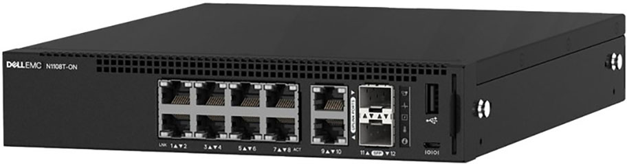 N1108T-ON Dell EMC PowerSwitch 8 Ports GE, 2 Combo Uplink