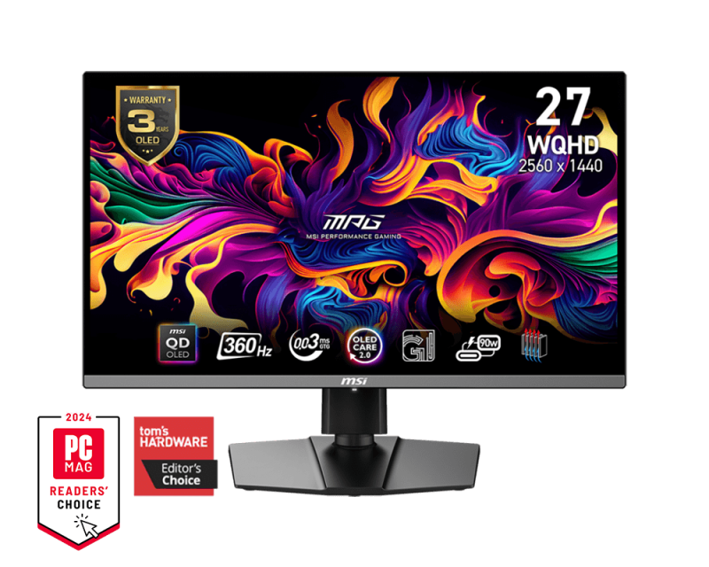 Màn Hình MSI MPG 271QRX QD-OLED (27 inch - OLED - 360Hz - 0.03ms - 2K)
