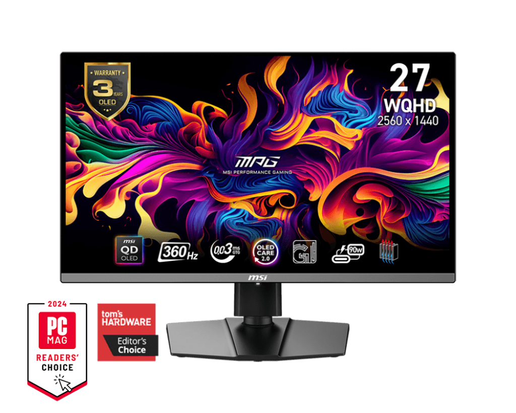Màn Hình MSI MPG 271QRX QD-OLED (27 inch - OLED - 360Hz - 0.03ms - 2K)