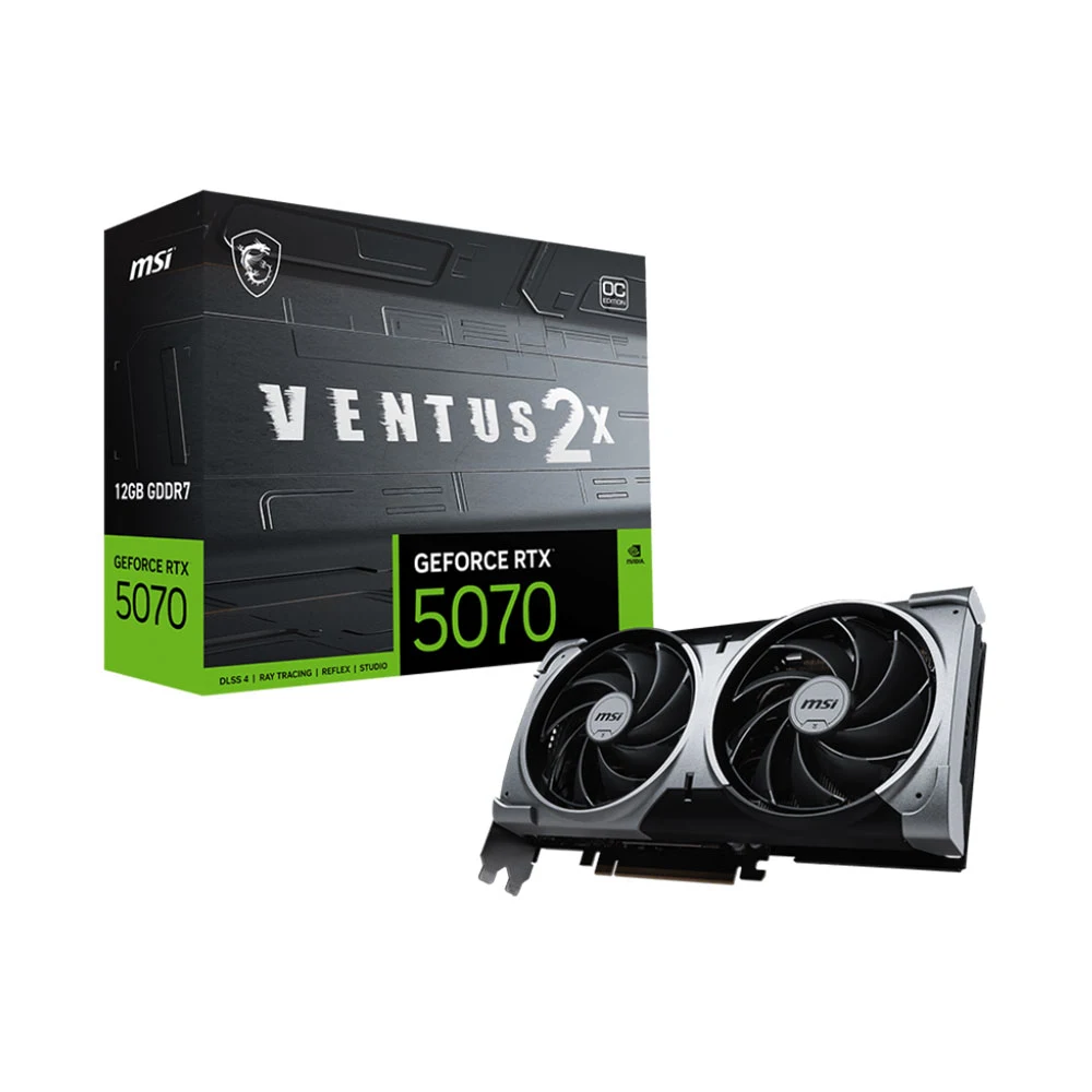 Card màn hình Msi RTX 5070 12G VENTUS 2X OC 12GB GDDR7