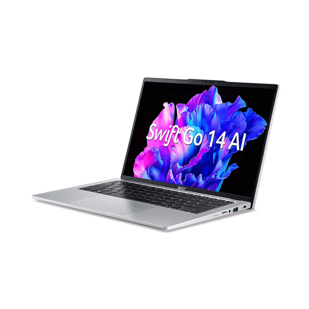 Laptop Acer Swift Go AI OLED SFG14-73-75YM NX.KSGSV.002 (Intel Core Ultra 7 processor 155H | 16GB | 512GB | Intel Arc Graphics | 14 inch 2.8K OLED | Win 11 | Bạc)