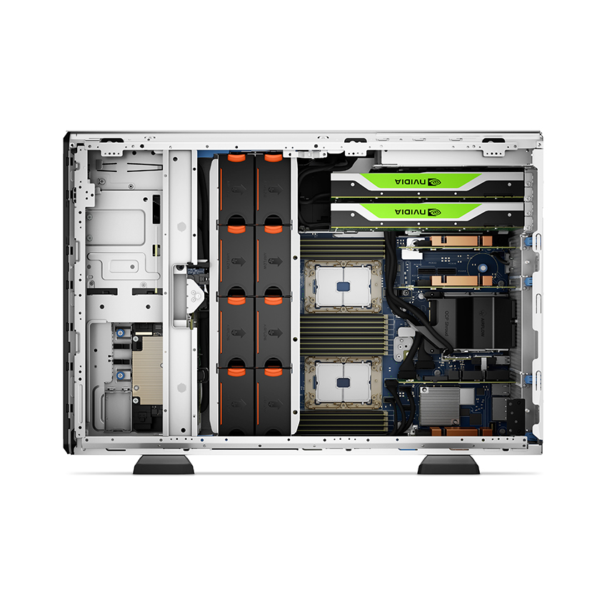 Server Dell PowerEdge T550 (8x3.5"/Xeon Silver 4310/16GB RAM/2TB NLSAS 3.5" HDD/PERC H755/iDRAC9 Ent/BC5720QP OCP/Bezel/DVDRW/1400W)