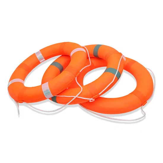 Phao cứu sinh nhựa HDPE đỏ bọc xốp EPE