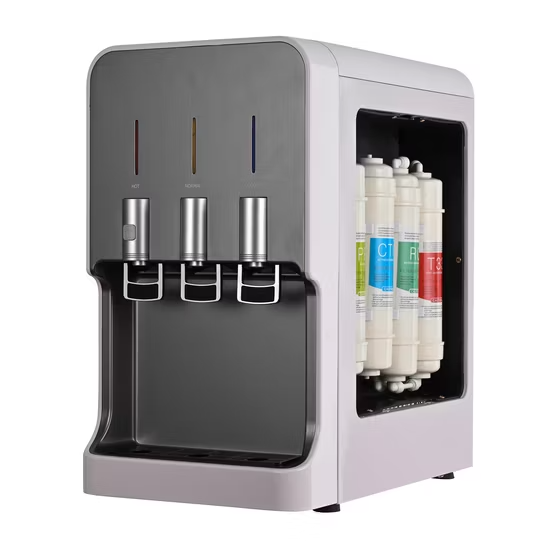 Máy lọc nước nóng lạnh để bàn 4 cấp với bộ lọc UF/RO