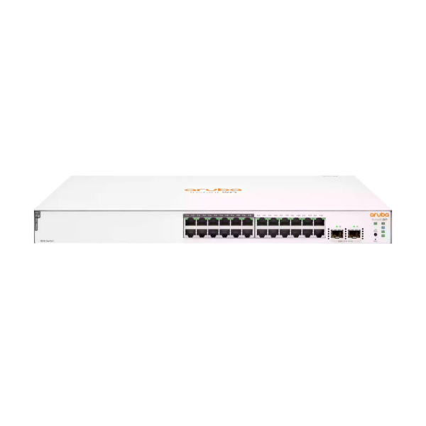 Switch Aruba Instant On 1830 24G JL813A 195W (Gigabit (1000Mbps)/ 24 Cổng/ 2 SFP/ Smart Switch/ 12 cổng PoE/ Vỏ Thép)