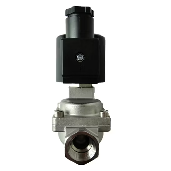 Van điện từ 2/2 chiều bằng thép không gỉ, kiểu piston dẫn hướng