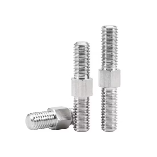 Bu lông đinh tán ren hai đầu lục giác bằng thép không gỉ SS304 SS316