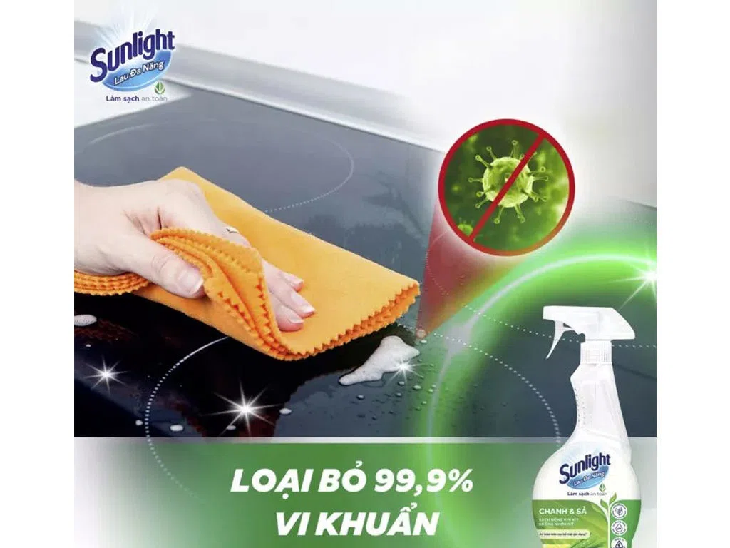 Nước lau đa năng Sunlight hương chanh sả chai 500ml