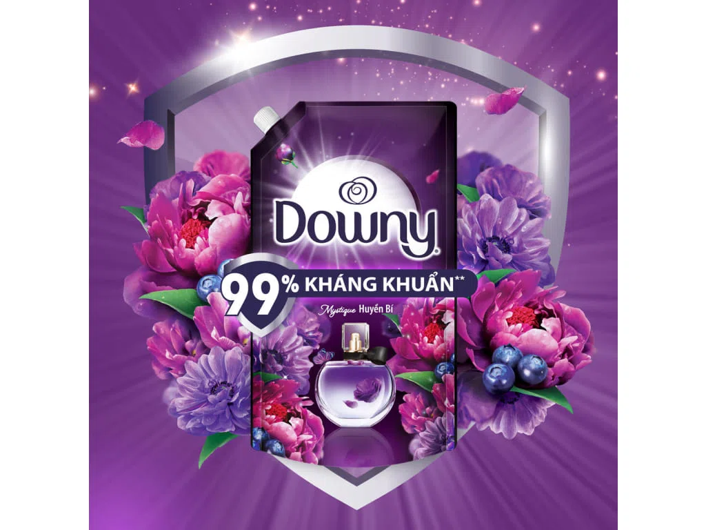 Nước xả vải Downy hương nước hoa huyền bí túi 3 lít