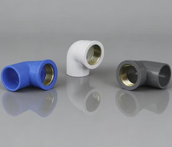 Ống nối nhựa PVC-U 90° Khuỷu nối ren trong, cho hệ thống cấp nước và hệ thống ống nước