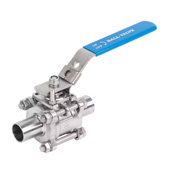 Van bi khí nén hai chiều ba chi tiết bằng thép không gỉ