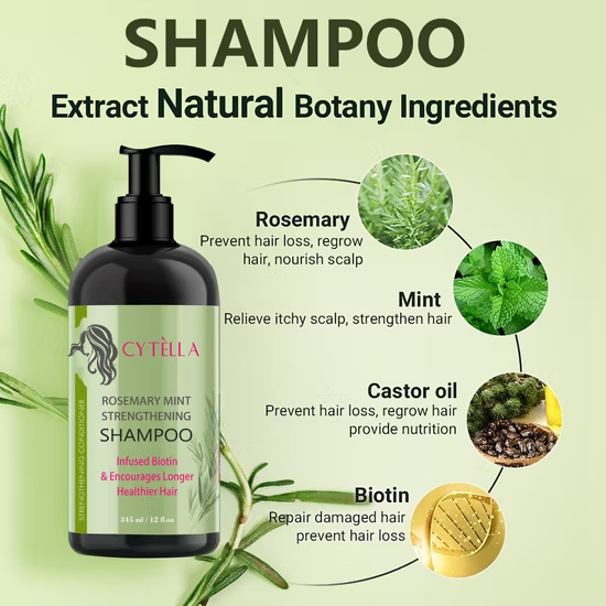 Dầu gội tăng cường sức khỏe hương thảo bạc hà