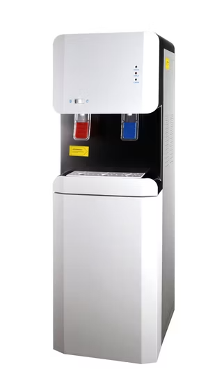 Máy lọc nước nóng lạnh 4 giai đoạn dùng điện, có bộ lọc UF/RO.