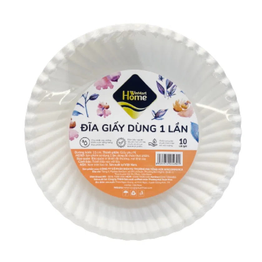 Đĩa giấy WinMart Home 15cm (10c/g)