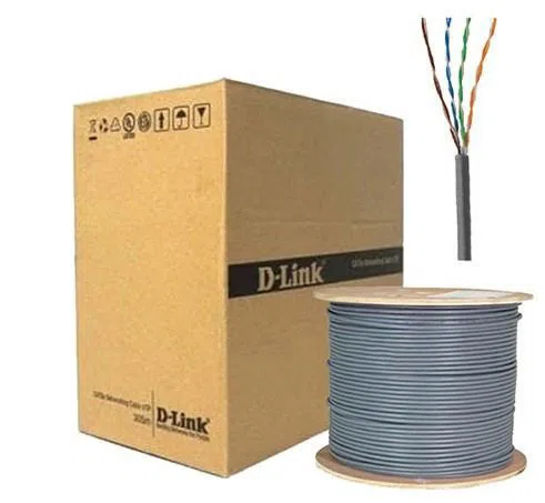 DÂY CÁP MẠNG DÀI 305M CAT5E UTP 24AWG SOLID:305M, GRAY