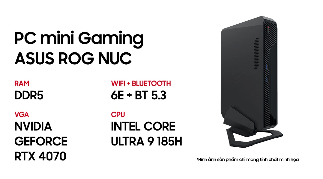 PC Mini Asus ROG NUC 14th Scorpion Canyon U9