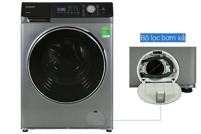 Máy giặt Hitachi Inverter 9.5 kg BD-954HVOS