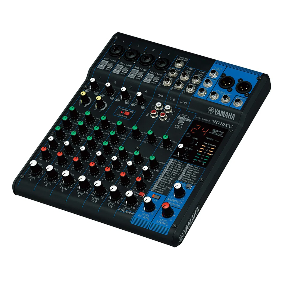 Bàn mixer Yamaha MG10XU (Mixer Analog, 10 kênh, 4 Mono, 3 Stereo)