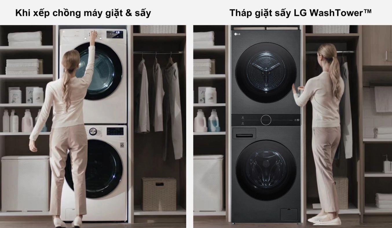 Máy giặt sấy LG WT1410NHB 14/10kg