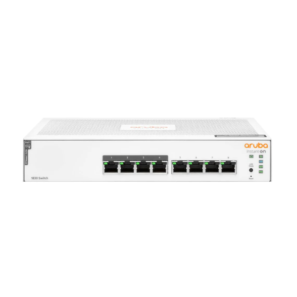 Switch Aruba Instant On 1830 8G JL811A 65W (Gigabit (1000Mbps)/ 8 Cổng/ Smart Switch/ 4 cổng PoE/ Vỏ Thép)