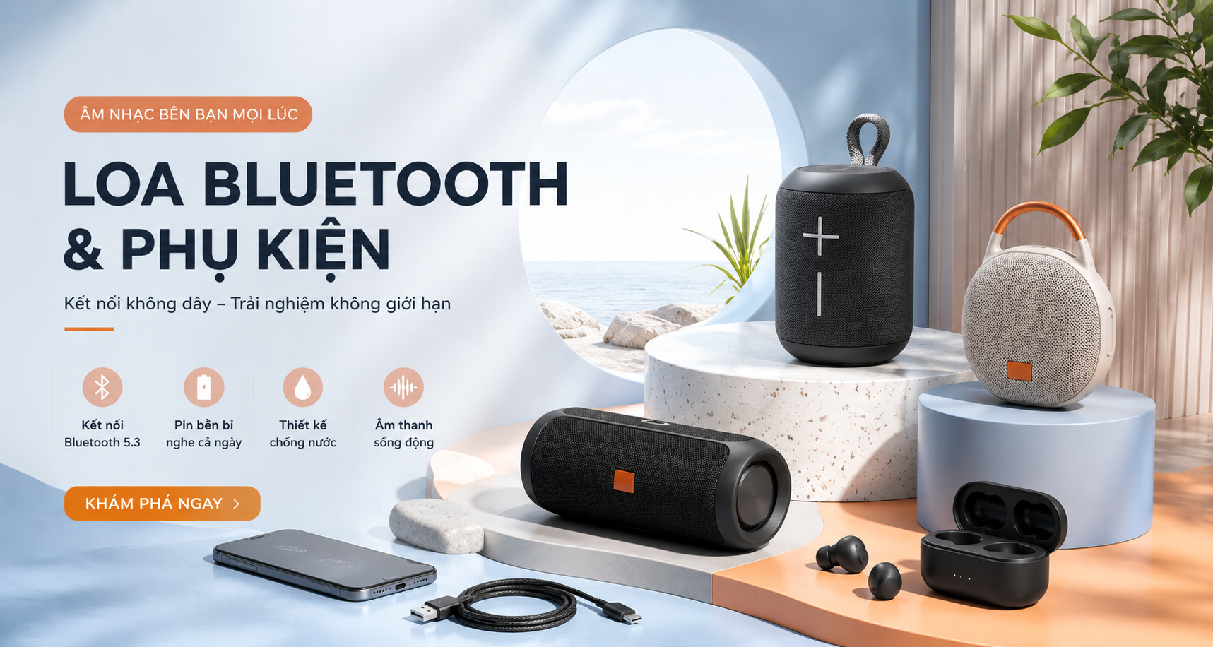 Loa Bluetooth hiện đại