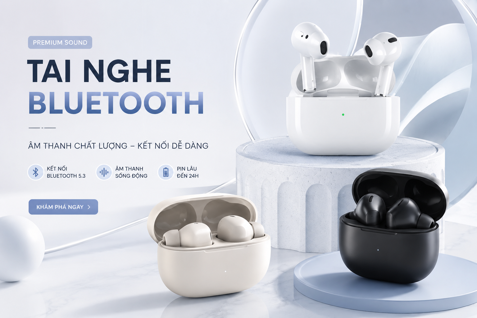 Tai Nghe Bluetooth Cao Cấp